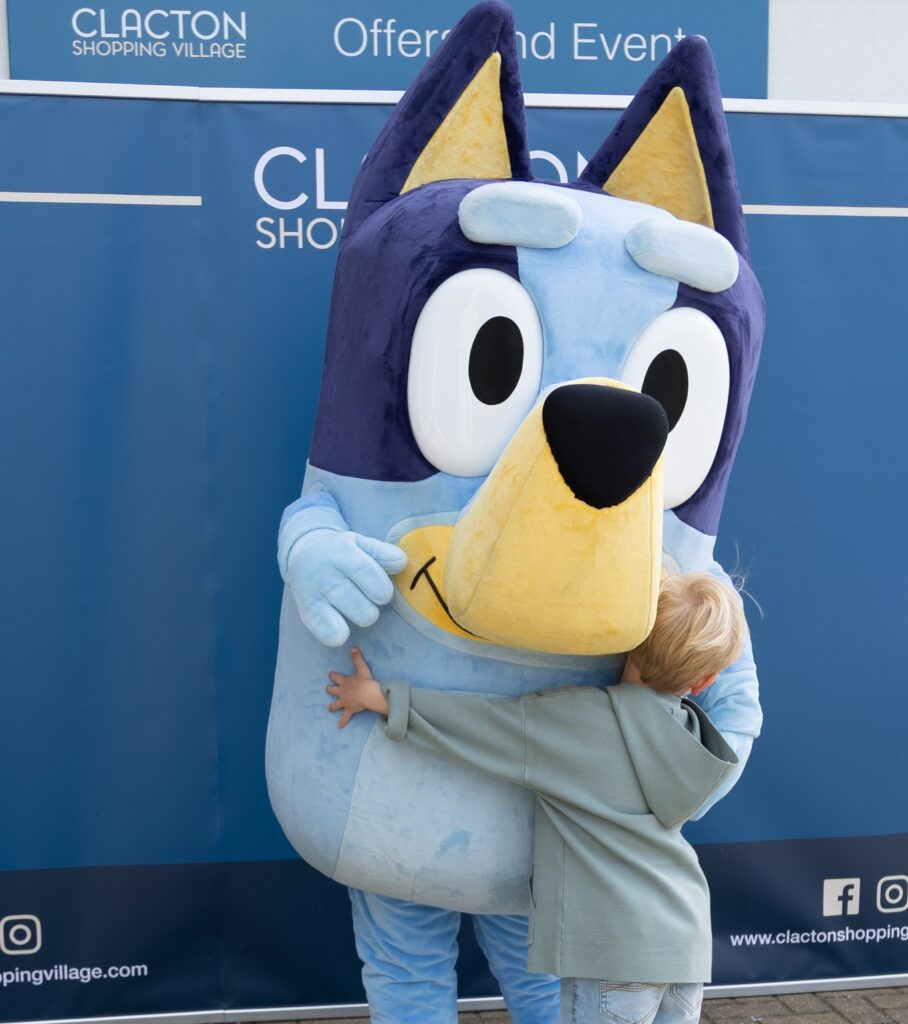 Bluey at Clacton Shopping Village Easter 2025